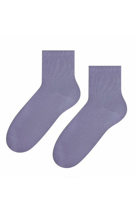 Steven 037 tmavě šedé dámské ponožky-nekompresní lem Barva: šedá tmavá, Velikost: 38-40
