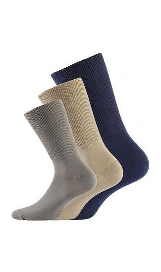 Wola N04 tmavě modré pánské ponožky-nekompresní lem Barva: modrá tmavá, Velikost: 42-44