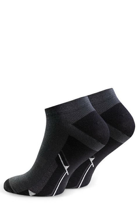 Steven 101 šedé kotníkové ponožky Barva: šedá, Velikost: 41-43