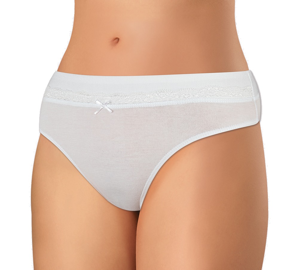 Andrie PS 2867 bílé dámské kalhotky Barva: bílá, Velikost: L