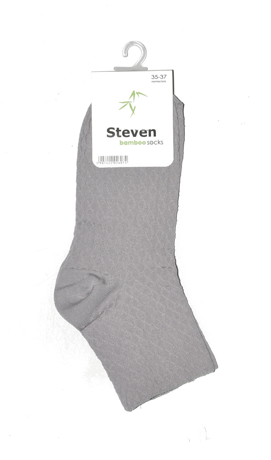 Steven 125 šedé dámské ponožky bambus Barva: šedá, Velikost: 38-40