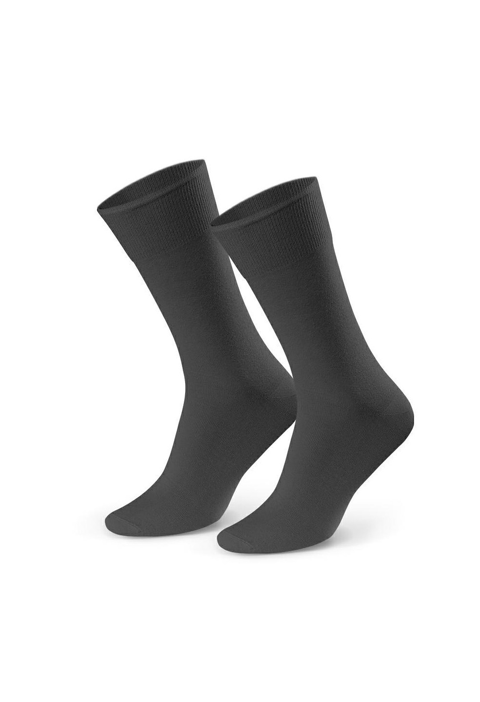 Steven 056 tmavě šedé pánské ponožky Barva: šedá tmavá, Velikost: 45-47