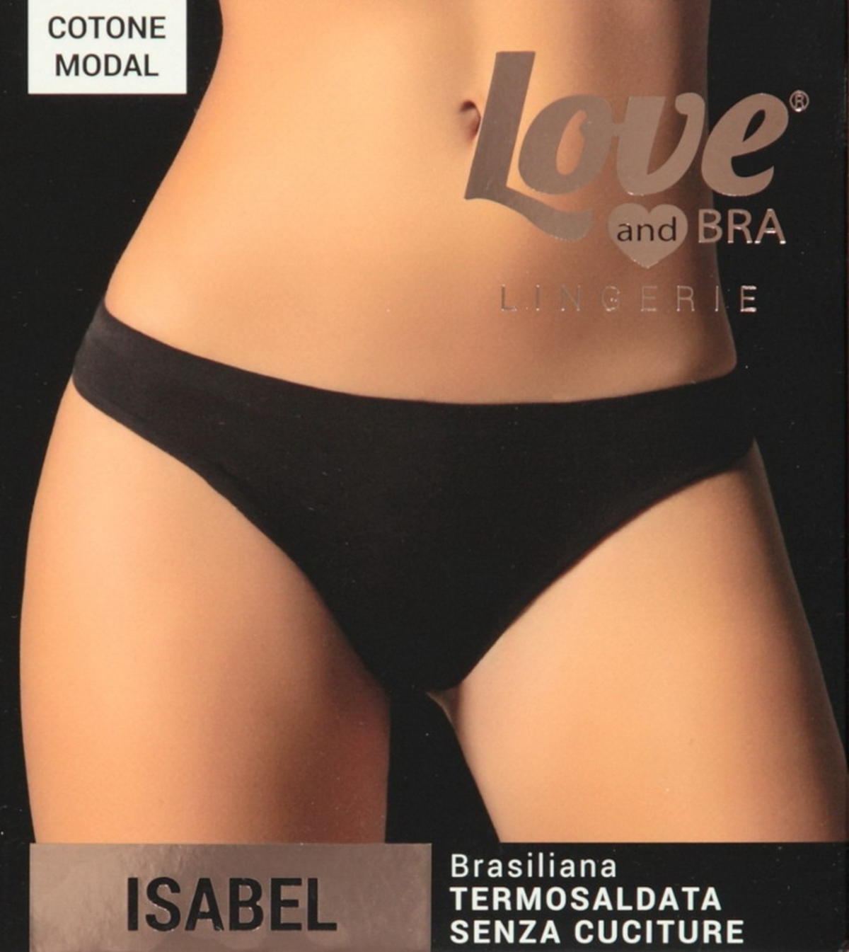 Love and bra Isabel kalhotky dámské Barva: černá, Velikost: XL
