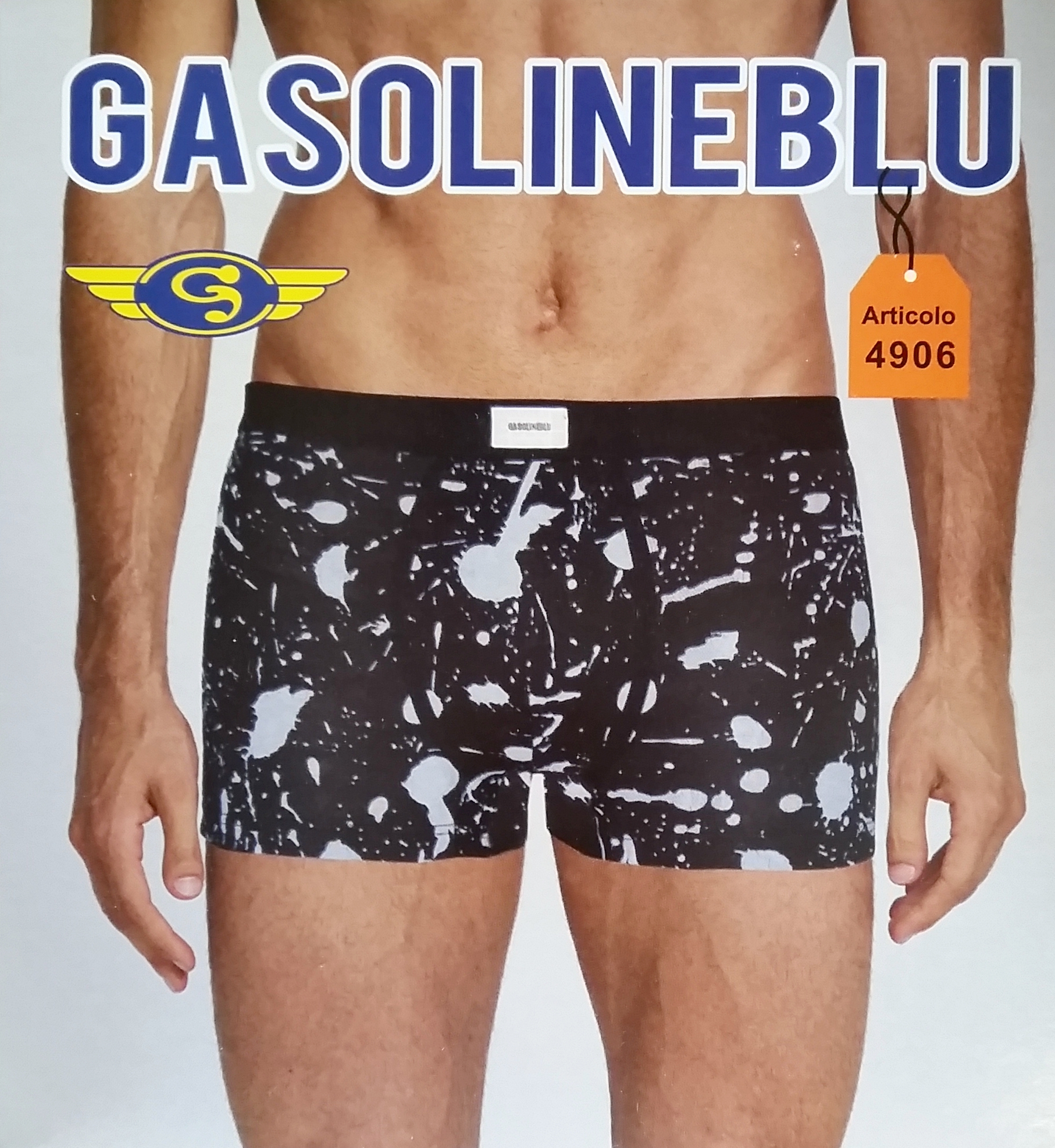 Gasoline Blu 4906 pánské boxerky Barva: černá, Velikost: M