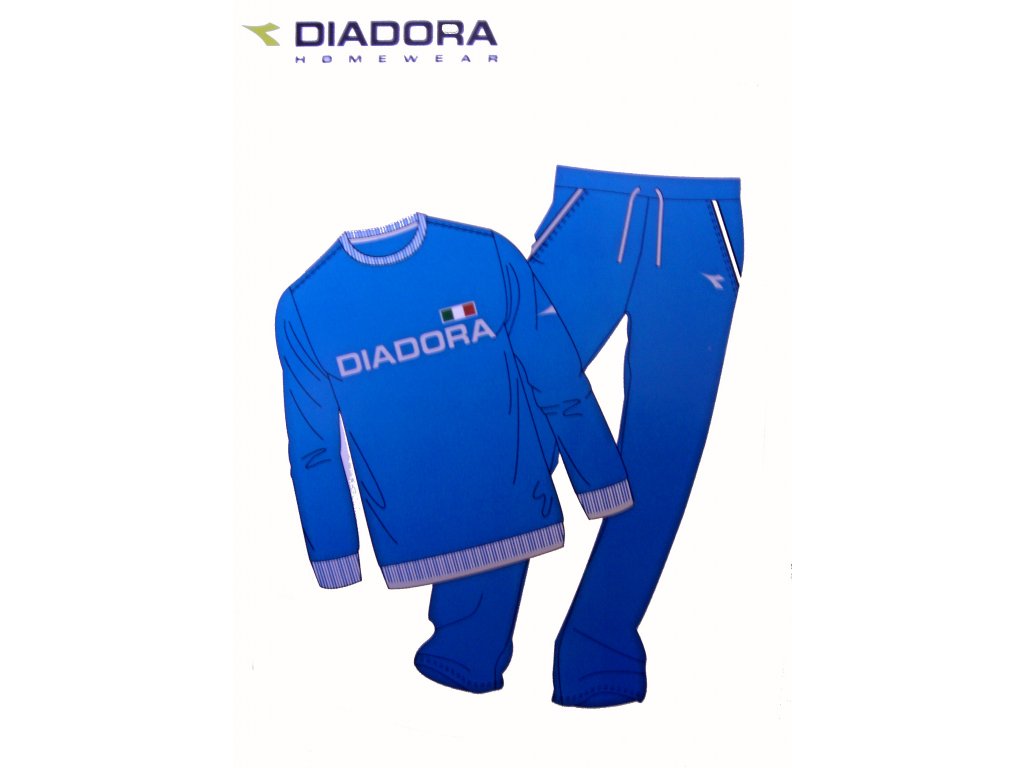Diadora 60217 pánská domácí souprava Barva: modrá tmavá, Velikost: M