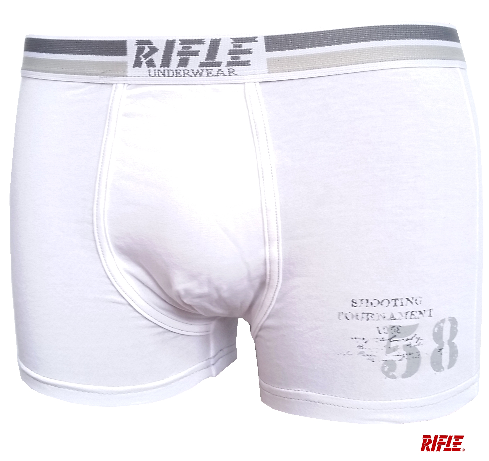 Rifle 105 pánské boxerky Barva: bílá, Velikost: XL