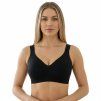 Syvela 1033 cerna seamless bra siroke raminka