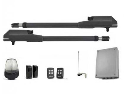 KIT ACE 230V - kompletní výhodná sada dvou pohonů ACE a doplňků pro dálkové ovládání dvou-křídlové brány, 2 velikosti pro průjezdové šíře do 6m a 8m (Provedení 3)