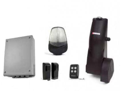 KIT WHEELER 230V-1 - pojezdový pozemní pohon s hnacím kolem, výhodná sada pohonu s příslušenstvím pro dálkové ovládání jedno-křídlové brány do 3m (Strana levá)