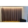 CHYTRÉ VLNITÉ ZÁVĚSY - jednosměrné 2 až 7m dlouhé sady dílů jednořadové závěsy s vlnou bez pohonu - SMART CURTAIN VLN