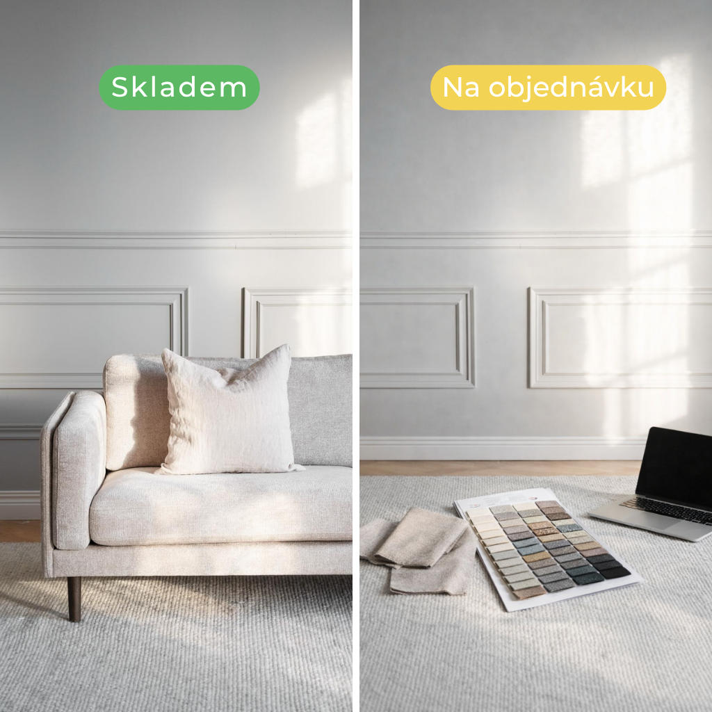 Pohovka skladem vs. na objednávku: co se vyplatí vybrat?