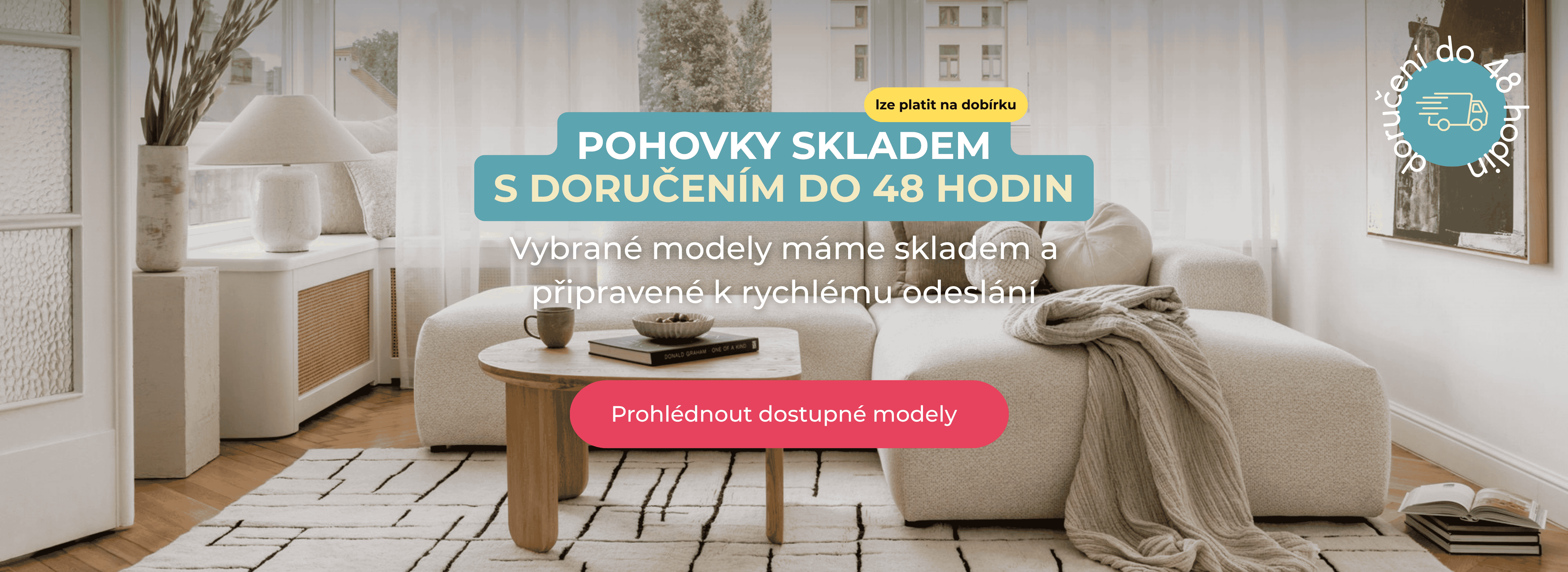 Pohovky skladem s doručením do 48 hodin - Prohlédnout dostupné modely