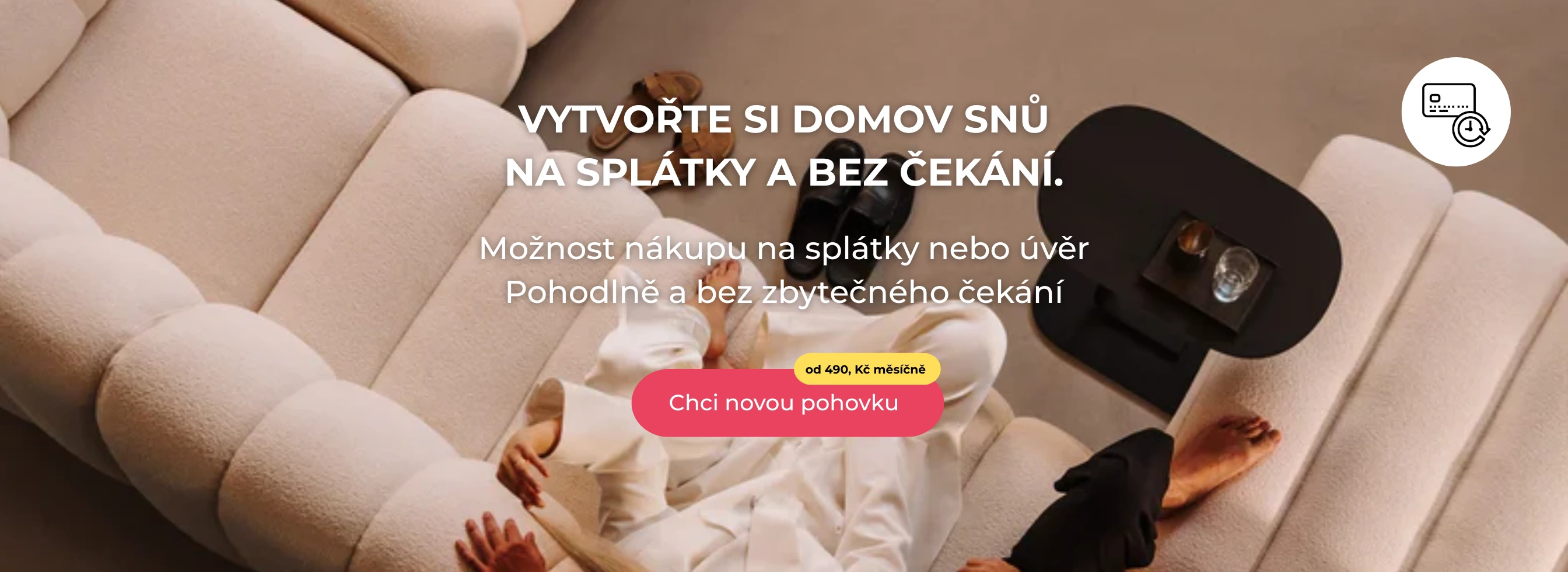 Nákup na splátky - Luxusní pohovka nyní dostupná i na splátky