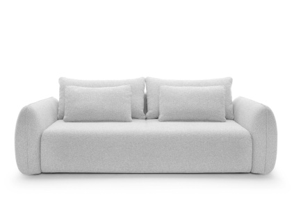 Trojmístná rozkládací pohovka MALOY | světle šedá