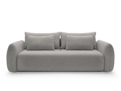 Trojmístná rozkládací pohovka MALOY | Tmavě šedá