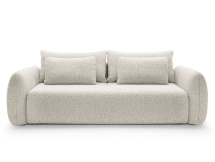 Trojmístná rozkládací pohovka ASTI | krémová