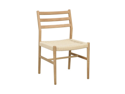 Dřevěné jídelní židle Harlan | Dubová/béžová