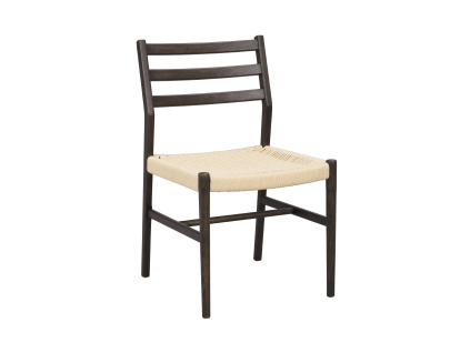 Dřevěné jídelní židle Harlan | Hnědá/béžová