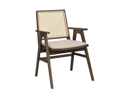 Židle s područkami Prestwick | Hnědé