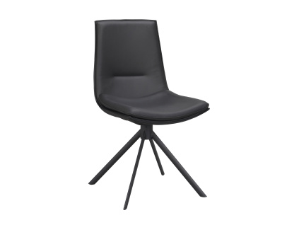 Otočná jídelní židle Lowell | Černá