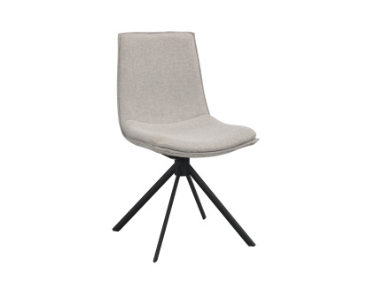 Otočná jídelní židle Lowell | Šedá