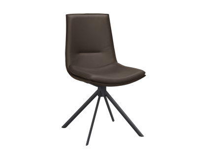 Otočná jídelní židle Lowell | Hnědá