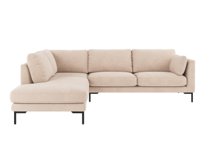 Pětimístná rohová pohovka Rowico Home CORWIN, levý roh | světle béžová