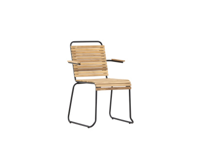 1985 zahradni jidelni zidle bois prirodni cerna