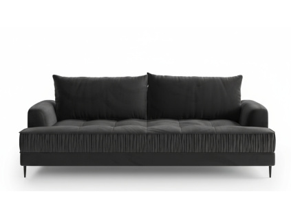 2153 3 dvoumistna rozkladaci pohovka vello cerna