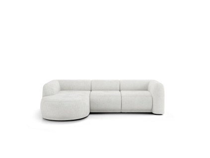 Rohová pohovka GIO | Levá | bílá