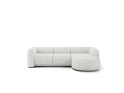 Rohová pohovka GIO | Pravá | bílá