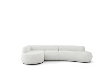 Rohová pohovka GIO | Levá | bílá