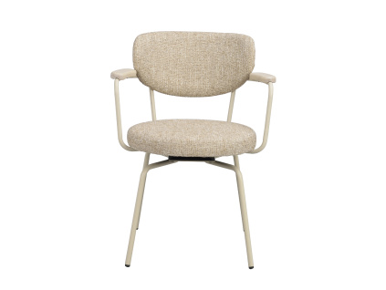 Jídelní židle Otočné Rowico Home MERRICK | Tmavě béžová béžová