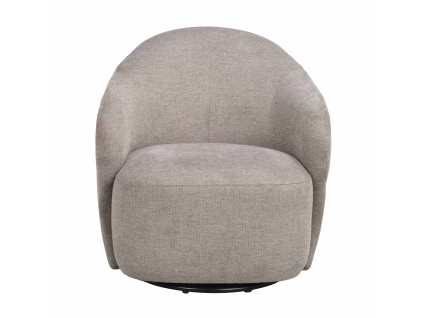 Křeslo otočné Rowico Home CHAPELTOWN 76x80x80 cm | béžová