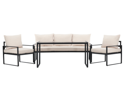 Sedací souprava Catania - černá/béžová