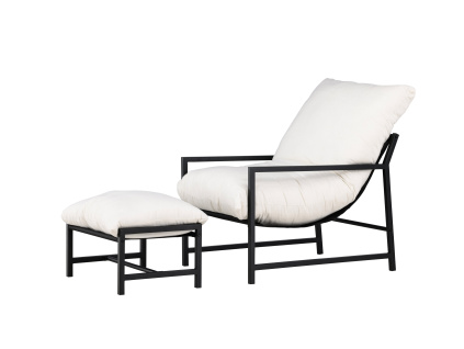 Křeslo Corso - černé / béžové