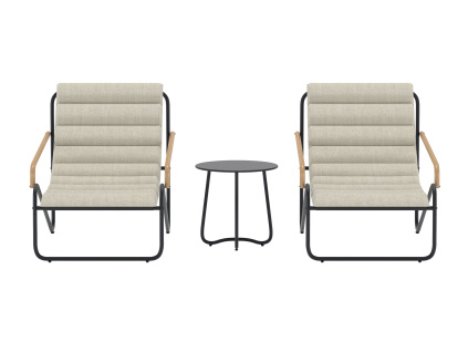 Ithaka sedací souprava - černá / béžová