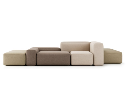 Modularní pohovka KYOTO A1-1-1A | béžová, hnědá