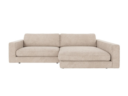 Trojmístná rohová pohovka Rowico Home DUNCAN, pravý roh 258 cm | světle šedá