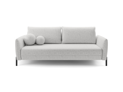 Rozkládací minimalistická pohovka VASCO | světle šedá