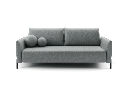 Rozkládací minimalistická pohovka VASCO | tmavě šedá