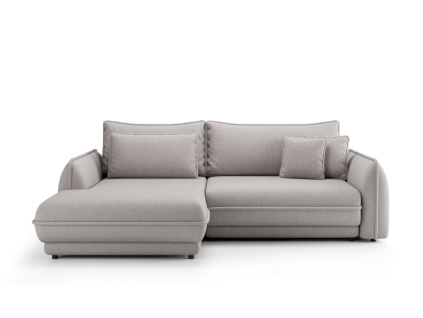 Rohová rozkládací pohovka MOJAVE | Levá | šedá