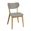 Jídelní židle Kato | Dubová/světle šedá