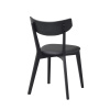 Dřevěné jídelní židle Ami | Černá