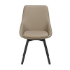 Otočná jídelní židle Alison | Béžová/černá