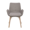 Židle s područkami Drimsdale | Šedé/světle hnědé