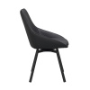 Otočná jídelní židle Alison | Černá