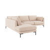 Pětimístná rohová pohovka Rowico Home CORWIN, levý roh | světle béžová