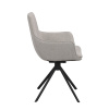 Otočná židle s područkami Lowell Lowell | Šedé