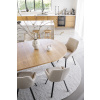 Otočná jídelní židle Alison | Světlá béžová/černá